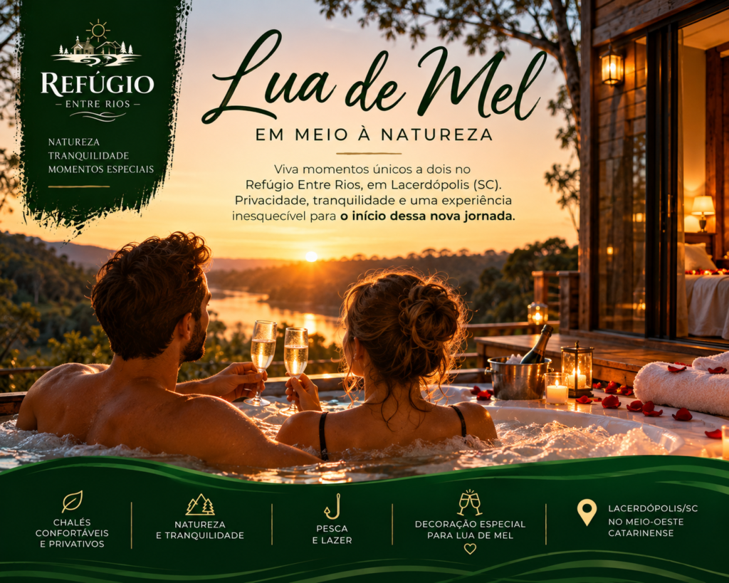 Lua de mel em Santa Catarina: viva momentos especiais no Refúgio Entre Rios